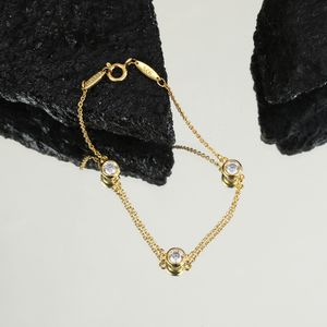 18 тыс. Золотая серебряная серебряная серебряная цепь браслеты ювелирные украшения женские ожерелья цепная связь