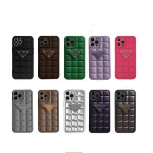 Дизайнеры Luxursys Chasein Casein Case Case для iPhone7/8 11 11pro 12 12pro 13 14 Delta Wave Plaid iPhone14 Корпус