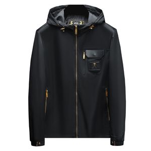 Erkek Ceketleri Avrupa Moda Markası Sonbahar ve Kış 2022 Yeni Klasik Cep Kapşonlu Hırka Ceket Erkekler ve Kadınlar için Moda Ceket L221111