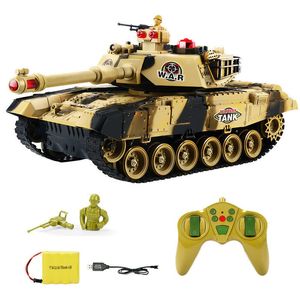 ElectricRc Araba Savaşı RC Tank Kızılötesi Uzaktan Kumanda USB Ücreti Cannon Emmagee 24G Elektrikli Parentchild Oyuncak Çocuk Hediyeleri 230325