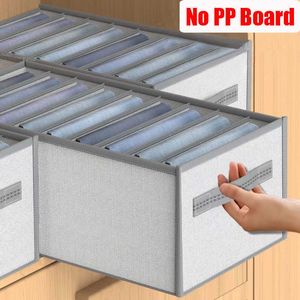 Storage Boxes Bins Closets Clothes Organizer Trousers Jeans Storage Box Wardrobe Cabinet s Underwear Bra Socks Artifact Compartment P230324