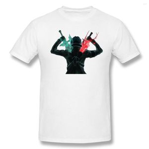 Erkek Tişörtler Kirito Kılıç Kılıç Sanatı Çevrimiçi rahat tişört pamuk o boyun moda ve kadın tişörtleri