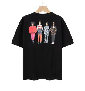 Camiseta de mangas curtas Camiseta de algodão masculino Camiseta branca Crewneck Roupos de grande tamanho masculino Tendência de tendência imprimida Leggings masculinos esportes jovens casuais tudo