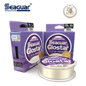 Balıkçılık Aksesuarları Seaguar Glostar Orijinal Japonya florokarbon balıkçılık hattı 4lb-70lb karbon fiber monofilament büyük oyun bas alabalığı saz