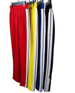 Tasarımcı Erkek Kadın Pantolon Melek Üç Stripes Gökkuşağı Stripes Woking Mens Spor Pantolon Jogger Pantolon Trailtsits Bottoms Man Joggers