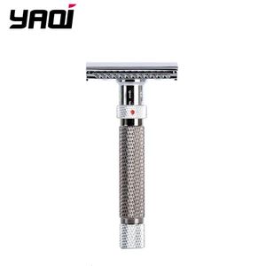 Yaqi The Final Cut Adjustable Safety Razor, Chrome and Gunmetal Color, for Men - 230327