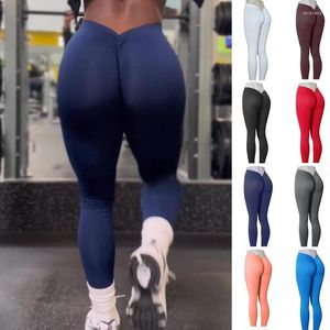 Kadınların Tozlukları Seksi Scrunch Push Up Tays Kadın Spor Sporları Kadın Fitness 2023 Legging Femme leggins Mujer Kırmızı Turuncu