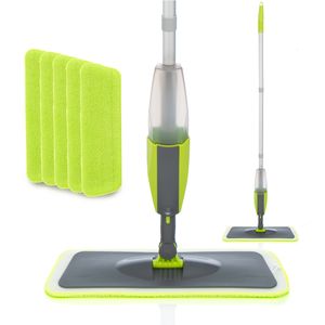 Mops Magic Spray Mop Wooden Floor with Reusable Microfiber Pads 360 Degree Handle Home Windows Kitchen Mop Sweeper Broom Clean Tools 230327