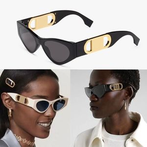 Sonnenbrille für Damen, Luxusqualität, FF 40049, Acetatplatte, Designer-Sonnenbrille, vergoldet, hohles Design, Herren, CR7-Brille, digitaler Fotorahmen