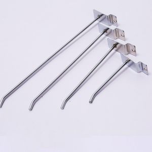 Slotted Hook Ürünleri Rafları Mağaza Mağazası Slatwall Tek Hook 4 Boyut Süpermarket Ekran Takip Çöp Askısı DH93