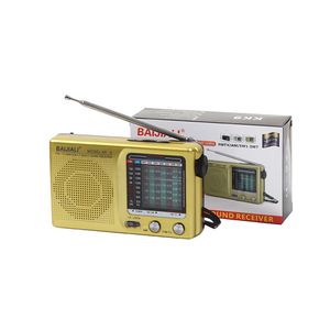 SW AM FM Radio Banda completa Plastica Meteo di emergenza Mini radio meteorologica Radio meteorologica portatile alimentata a batteria per interni ed esterni