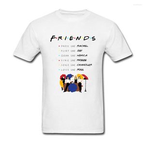 Erkekler Tişörtler Erkekler Hipster Kısa Kollu Friends Tv Şovu Tshirt Camiseta Casual T-Shirts Büyük Boyut 3xl O Boyun Tee