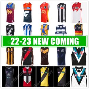 23 24 AFL Limanı Adelaide Crows Karnten Jersey Essendon Bombacıları St Kilda Brisbane Lions Fremantle Dockers Tank Üst Gold Coast Suns Hawthorn Hawks Yelek Kuralları Gömlek Giant