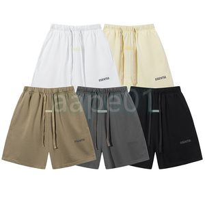 Shorts Masculino Sólidos Esportes Capris Casual Casal Jogging Calça High Street Masculino ESS Letter Print Shorts Feminino Hip Hop Street