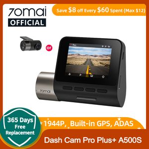 70mai Pro Plus Dash Cam A500S 1944p 70MAI CAR DVR Kamera GPS ADAS 140FOV 24H Park Monitörü 70Mai Pro Plus A500S
