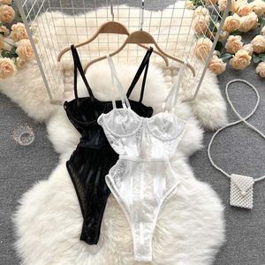 NXY Dantel Seksi Straplez Camis Bodysuits Kadın Yaz İnce Güzel Arka Moda İnce iç çamaşırı tulumları 230328