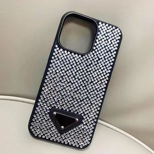 Crystal Diamond iPhone 15 Pro Max Case Designer Telefon Kılıfları Apple için Rhinestones 13 12 11 Plus Bling Lüks Glitter Köpüklü Mobil Arka Backs Fundas Coque 099