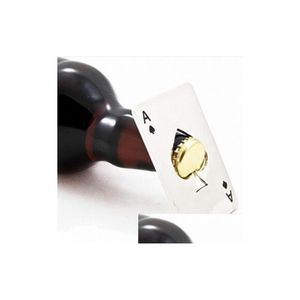 Новички Новый стильный 1pc Poker Playing Card Ace of Spades Bar Tool Soda Beer Bottle Cap Gift Gift GB681 доставка 202 DHZRO