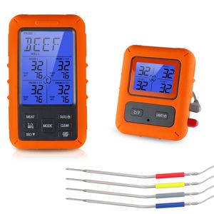 Mutfak Zamanlayıcıları Kablosuz Gıda Termometresi Elektronik Dijital Ekran Termometresi Uzak Barbekü Termometresi Evde Mutfak 230328