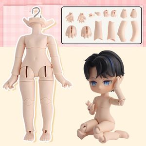 Doll Bodies Parts 112bjd Body Animal Cat Bear for GSC Clay Head OB11 Joint Eplacement Hand Accessories Toy 230329