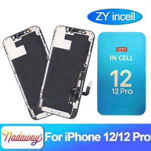 ZY Incell для iPhone 12 12 Pro LCD -экран 12p Oled Display Touch Digitizer Assembly замена