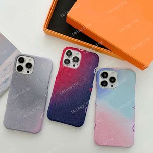 Tasarımcı Moda Deri Telefon Kılıfları İPhone 15 14 13 12 11 PRO Max Case iPhone15 15Promax iPhone14 14Promax 13promax lüks renkli kabuk l harfli çiçek kapağı