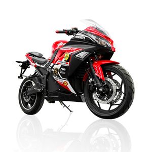 Hezzo Ebike EEC 72V 5000W Güçlü Yarış Elektrik Motosiklet 60AH Lityum Hız Hız 74.56mph Yolda Ninja Elektrikli Motosiklet Moto Electrica