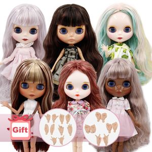 Doll Bodies Parts ICY DBS Blyth doll nude 30cm Customized 16 bjd with joint body hand sets AB as girl gift special price 230329