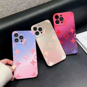 Lindas capas de telefone de designer para iPhone 15 14 13 Pro Max Clear LU Bolsa de alta qualidade 18 17 16 15pro 14pro 13pro 12pro 12 11 Plus Capa de luxo com embalagem de caixa de logotipo