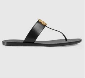 2021 Tasarımcı kadın Terlik erkek terlik Dişli dipleri Flip Flop kadın lüks sandalet moda nedensel flip flop boyutu 35-42