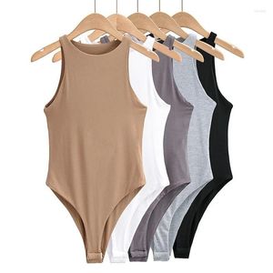 Erkek kazakları kadın vücut takım elbise rahat seksi ince plaj tulum romper kız bodysuit katı kıyafetler katsuit üst 2023