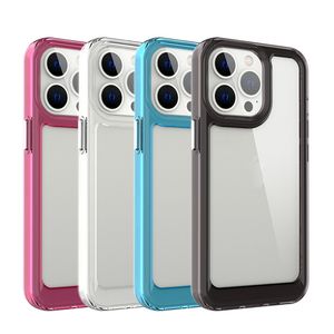 Роскошная прозрачная защитная обложка для iPhone 14 13 12 11 Pro Max Case для iPhone X XS Max XR Shockprote Soft Bummer Hard Space Back Cover