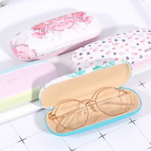 Sunglasses Cases Bags Leather Glasses Case Women Men Kids Portable Sunglasses Box Case Eye Glasses Boxes Hard Shell Protector Spectacles Container J230328