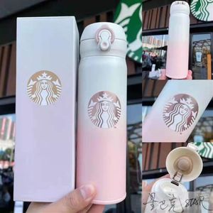 2021 Moda 500ML Starbucks Bardak Su Şişesi Vakum Paslanmaz Çelik Kupalar Su Isıtıcısı Termo Bardak Hediye Product235H