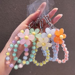 Cell Phone Straps Trendy Beads Mobile Phone Chain Women Girls Cellphone Strap Anti-Lost Lanyard Hanging Cord Jewelry Bracelet Keychain