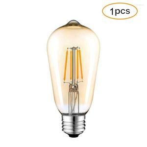 Ampul Ampul Vintage Edison LED ampuller ST64 4W Filament Vidalı Enerji Tasarrufu Sıcak Beyaz 2700K
