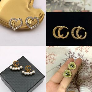 9style klasik stil moda g-lokant saplama küpe tasarımcısı kadınlar için yüksek kaliteli mücevher aksesuar hediyeleri s925 gümüş iğne