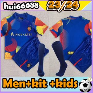 23/24 Special FC Basel Club Soccer Jerseys Мужские детские футболки 2023 2024 Special Edition Комплекты для взрослых, мужской комплект, детское оборудование, детская форма