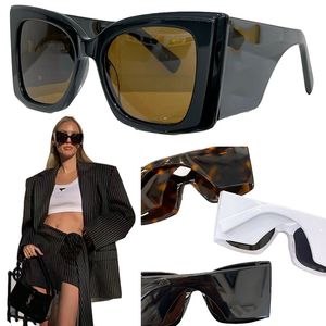 Tasarımcı gözlük camları Moda güneş gözlüğü Lüks marka bayanlar bayan siyah büyük bacak Tatil sahil beldesi gündelik gözlükler Gözlük Yok Burun desteği SL M119 Kılıflı