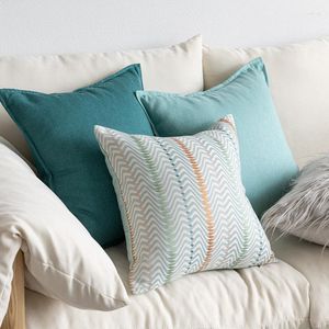 Подушка диван -стул постельное белье Coussion Home Decor Cover Decorative Case Modern Simple свежий мятный зеленый комната