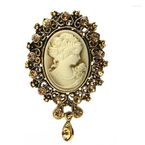 Broşlar bayan vintage cameo victoria tarzı düğün partisi kadın kolye broş pin c1fe