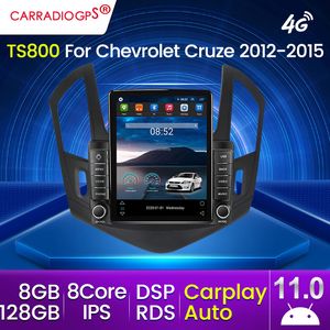 Chev Cruze için J300 J308 2012-2015 128G Android 11 IPS Araba DVD Radyo Araba Multimedya Oyuncu GPS Navigasyon Carplay Auto 4G