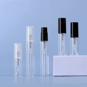 2ml 3ml 5ml Mini Parfüm Cam Şişe Cam Örnek Şişe Flakonları Plastik Pompalı Örnek Alt Şişe 1000 PCS/LOT