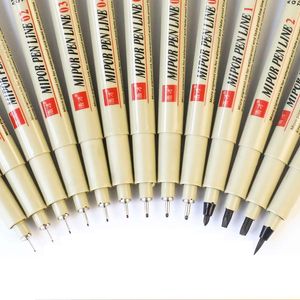 İşaretçiler 57912 PCS Marker Pens Set Pigment Liner Manga Sanat Çizim Su geçirmez Kırtasiye Okul Malzemeleri 230503