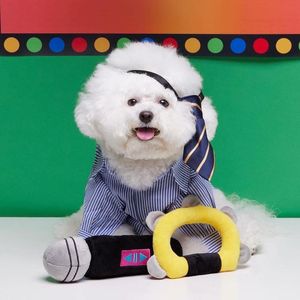 Toys Creative Pet Shop Toy komik gıcırtılı mikrofon doldurulmuş bebek yavru köpek acessorios ilginç, gıda diş çıkarma oyuncakları saklamış sesleri