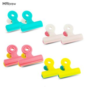 Bag Clips 8Pcs lot Multifunction Chip Fresh Food P o File Clamps Assorted Colors Air Tight Seal Grip for Kitchen 230503