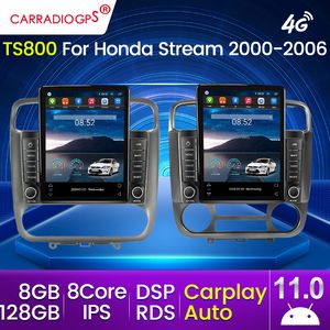 128G Android 11 IPS Tesla Car Car DVD Radio Multimedia Player для Honda Stream 2000-2006 GPS Navigation Stereo Carplay Auto Auto