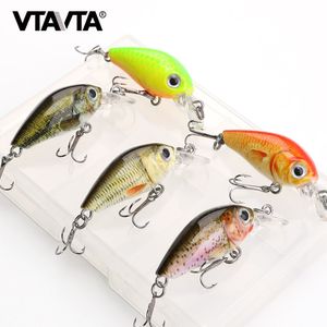 Приманки приманки vtavta 5pcs/lot mini wobblers Quike Fishing Set 36 мм 3,6 г колчаловой марки