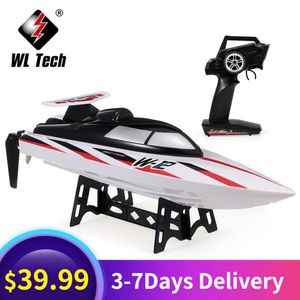 Electric/RC Boats 2.4G 35KM/H WLtoys WL912-A RC Boat High Speed RC Boat Capsize Protection Remote Control Toy Boats RC Racing Boat 230504