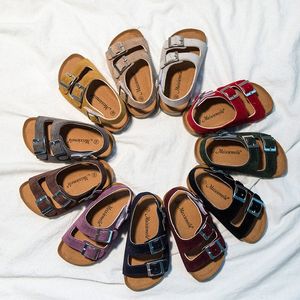 Scarpe per bambini Sandali casual Pantofole da spiaggia Ragazzi Ragazze Fondo spesso antiscivolo Bambini Gioventù Zoccoli Pantofole Scivoli Kid Bambini per scarpe Gancio Anello Sabbia d43C n2Uk #